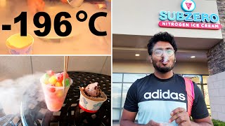 196 degree Celsius पर बनी ice cream  Nitrogen Ice Cream  Indian Vlogger [upl. by Ased]