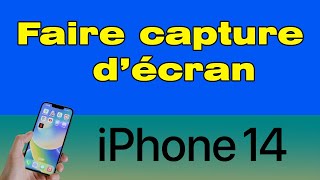 Comment faire une capture décran sur iPhone 14 [upl. by Bazil]