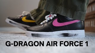 GDRAGON X NIKE AIR FORCE 1 PARANOISE 30 REVIEW  ON FEET  SIZING [upl. by Otreblif]