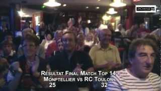 Rugby Match Montpellier vs RCT Toulon Au Coeur des Supporters Toulonnais Live Tv Sport 2012 [upl. by Adnofal]