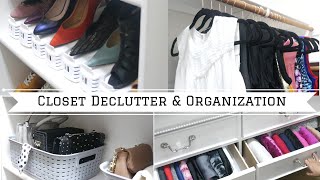 Marie Kondo inspired Closet Organization  Konmari declutter  10 Tips [upl. by Eniarrol]