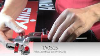 Swix How to Use The TA0515 Adjustable Base Edge File Guide [upl. by Farnham]