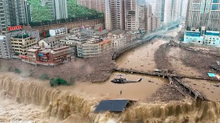 Malaysia went underwater Flash flooding in Kuala Lumpur swept away cars and submerged houses [upl. by Nahshun123]