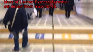 Get on the limited express Kuroshio Current from JR Tennoji Station [upl. by Meg]