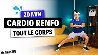 💦 20 Min  HIIT Brûle Graisse FULL BODY COMPLET 🔥 Maxime CABURET  FlashFitHome [upl. by Akimad]