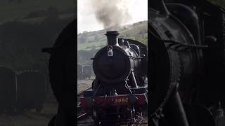 Gloucestershire Warwickshire Railway 3850 Token handover at Winchcombe  steamengine steam train [upl. by Noicnecsa]