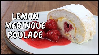 The best lemon meringue roulade recipe with raspberries [upl. by Trinia]