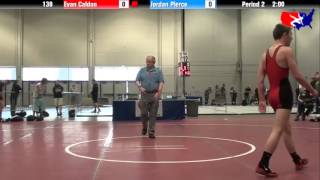 Evan Caldon vs Jordan Pierce at 2013 West Jr Reg  GR High School [upl. by Schumer]