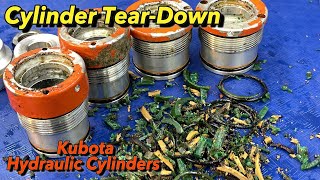 Kubota Hydraulic Cylinder Repair Part 1 Cylinder TearDown amp Inspection [upl. by Esinyt]