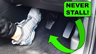 How To Bring Up The Clutch Pedal So You Never Stall [upl. by Tiana]