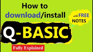 How to downloadinstall QBASIC  QB64  Windows 1011 [upl. by Durgy946]