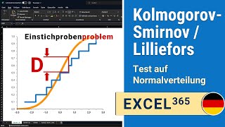 KolmogorovSmirnov Test auf Normalverteilung erklärt am Beispiel in Excel  Excel 110 IHDE Academy [upl. by Anaimad527]