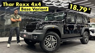 Thar Roxx 4x4 Diesel Base Variant Detailed Review On Road Price  Features Modes amp Mileage [upl. by Willtrude]