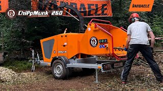 ChiPpMunk 260 wood chipper by Vandaele [upl. by Xantha]