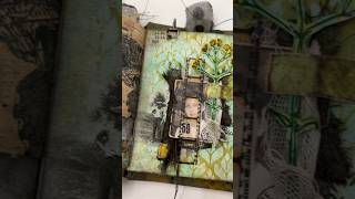 JUNK JOURNAL ART PAGE [upl. by Boyd981]