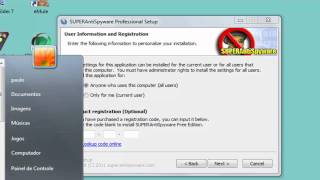 Aprendar a Esta Colocando o Serial Do Programa SUPERAntispyware PRO mp4 [upl. by Christan]