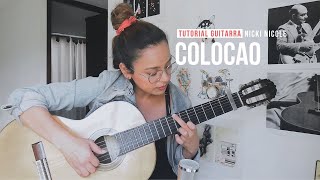 Colocao  Nicki Nicole  Tutorial Guitarra [upl. by Llimaj]