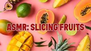 ASMR Slicing Fruits asmr satisfyingfslicing satisfying [upl. by Enelym456]