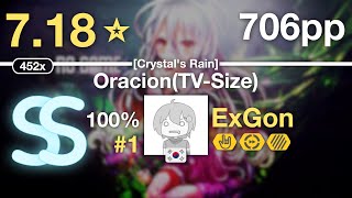 🔔2018 718⭐ExGon  Kayano Ai  OracionTVSize Crystals Rain HDHRDT 1 709pp SS [upl. by Nirol]