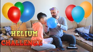 HELIUM CHALLENGE ME HAMZEN VLOG SHQIP [upl. by Swords]