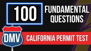 California DMV Permit Practice Test 2024 Real Written Exam 100 Fundamental Questions [upl. by Rebhun]