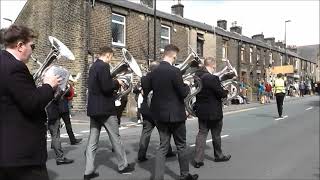 Whit Friday 2022 Hepworth Band at Greenfield [upl. by Neram517]