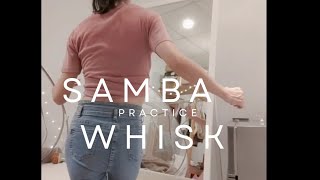 samba dance basic steps whisk  practice samba whisk [upl. by Enait]