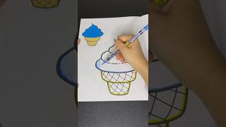 COLOREA UN HELADO 🍦 helado coloreando drawing colorear art coloreo colorearte colorete [upl. by Clift525]