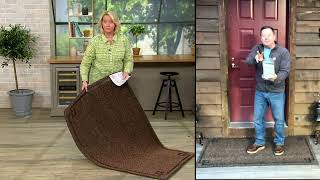 Grassworx 3 x 5 Outdoor Dirt Trapping Astroturf Mat on QVC [upl. by Lorrayne]