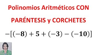 Polinomios aritméticos con PARÉNTESIS y CORCHETES operaciones combinadas de SUMA y RESTA [upl. by Mercedes]