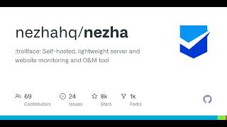 GitHub  nezhahqnezha trollface Selfhosted lightweight server and website monitoring and Oamp [upl. by Pooley648]