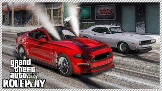 GTA 5 Roleplay  Monster Mustang Drag Dangerous Street Racing  RedlineRP 208 [upl. by Atal829]