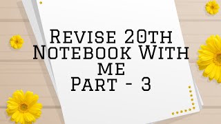 Revise 20th Notebook with Me Part  3  FMGE NEETPG NEXT INICET  MisMedicine [upl. by Griff635]