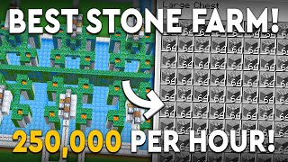 Minecraft BEST COBBLESTONE FARM 121  INFINITE  250000 PERHR [upl. by Vevina]