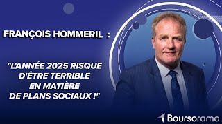 François Hommeril  quotLannée 2025 risque dêtre terrible en matière de plans sociaux quot [upl. by Ekez]