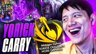 Midnight Siphon Yorick Is a 1v9 Beast  TFT Set 11 PBE Gameplay [upl. by Nauqan]