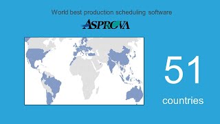 We are pleased to announce that Asprova is now deployed in 51 countries [upl. by Randolph]