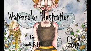 Watercolor illustration  Film 9 2019  by LadyKikki [upl. by Tertius]