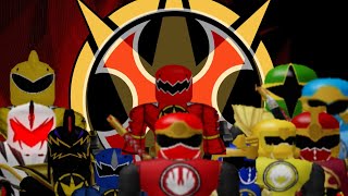 power rangers dino thunder and ninja storm team up in Roblox [upl. by Orfield]