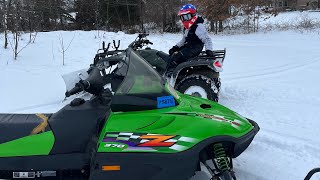 First snowmobile ride of the season [upl. by Acinnod]