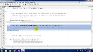 How to Remove Event on Component Java Netbeans [upl. by Borgeson474]