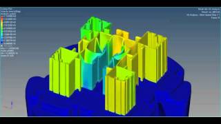 Aluminum Extrusion Profile Dies Velocity Analysis Simulation With HyperExtrude7 [upl. by Lladnek227]