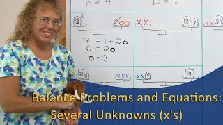 Modeling equations with a pan balance several unknowns [upl. by Barbur400]