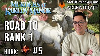 Unstoppable Unicorn Beatdowns  Mythic 5  Road To Rank 1  MKM Draft  MTG Arena [upl. by Leuneb]