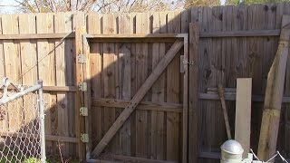 Fixing and Rehanging a large wooden gate MM 52 [upl. by Ries821]