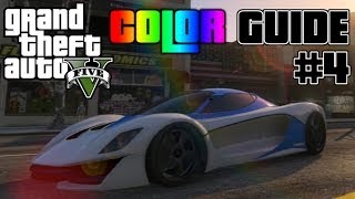 GTA V  Ultimate Color Guide 4  Best Colors for Car Customizations Primary amp Secondary [upl. by Ttenrag621]