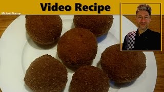 Bitterballen Recipe  Fried Meatballs Dutch Style [upl. by Esiuole]