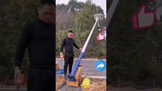 Highway side street light installation process [upl. by Bronder271]