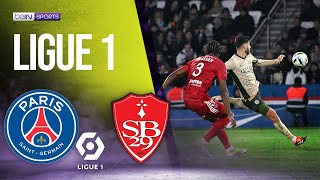 PSG vs Brest  LIGUE 1 HIGHLIGHTS  012824  beIN SPORTS USA [upl. by Mcleod]