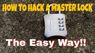 How To Hack A Master Lock 653D Combo THE EASY WAY [upl. by Peltz559]